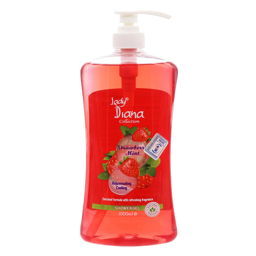 Lady Diana Shower Gel Strawberry Mint 1000Ml
