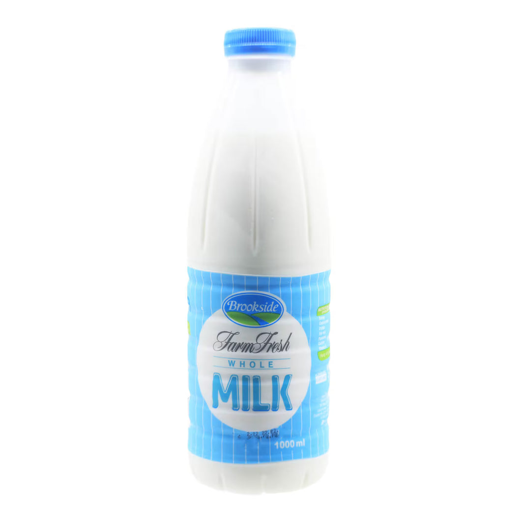 Brookside Whole Milk 1L Bottle
