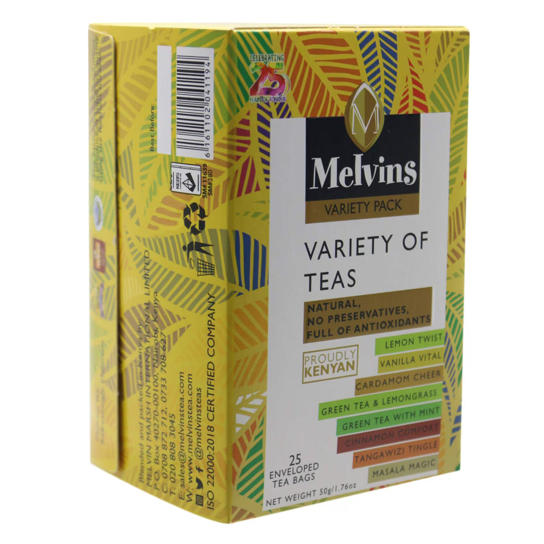 Melvins Tea Bags Variety 25s