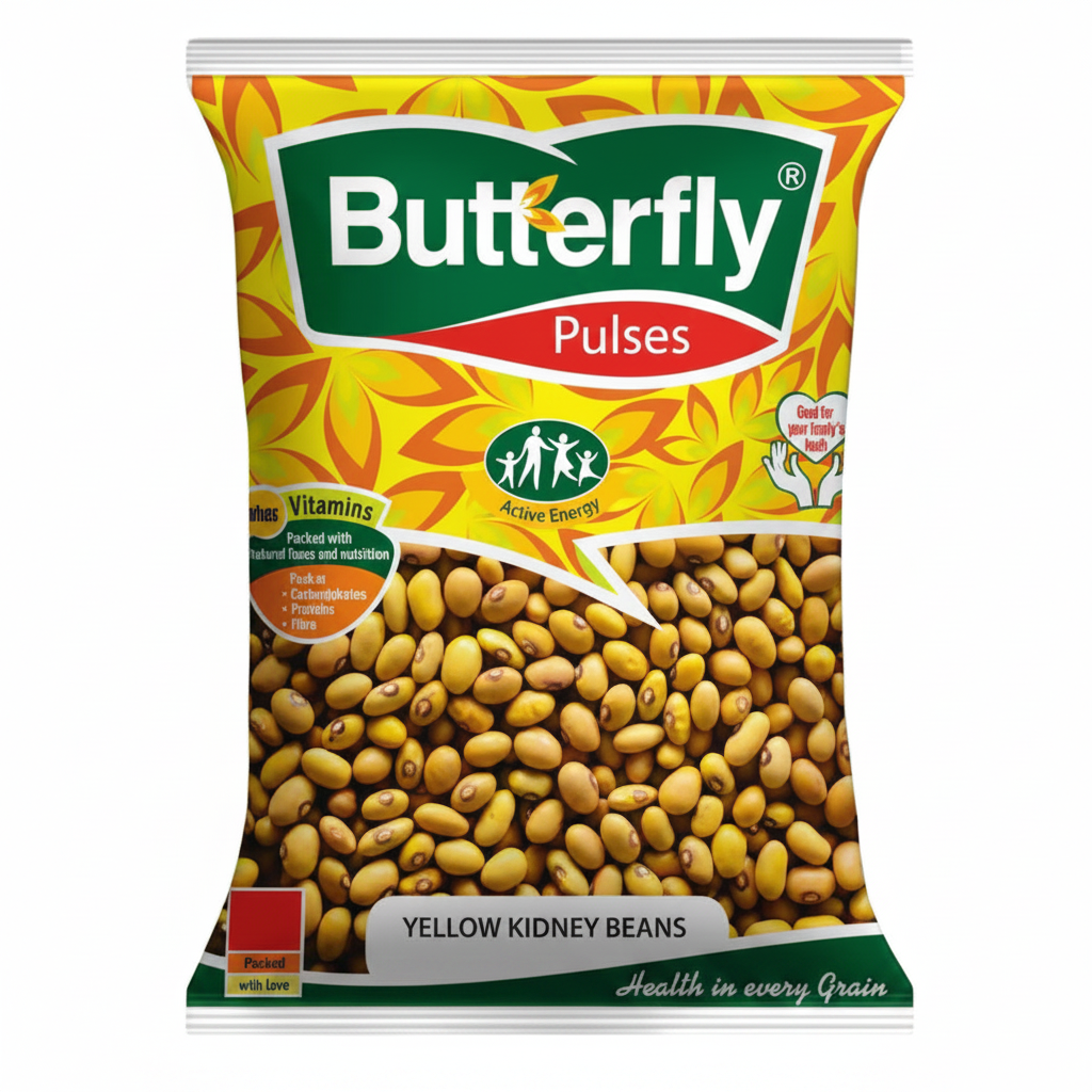 Butterfly Yellow Kidney Beans 500G