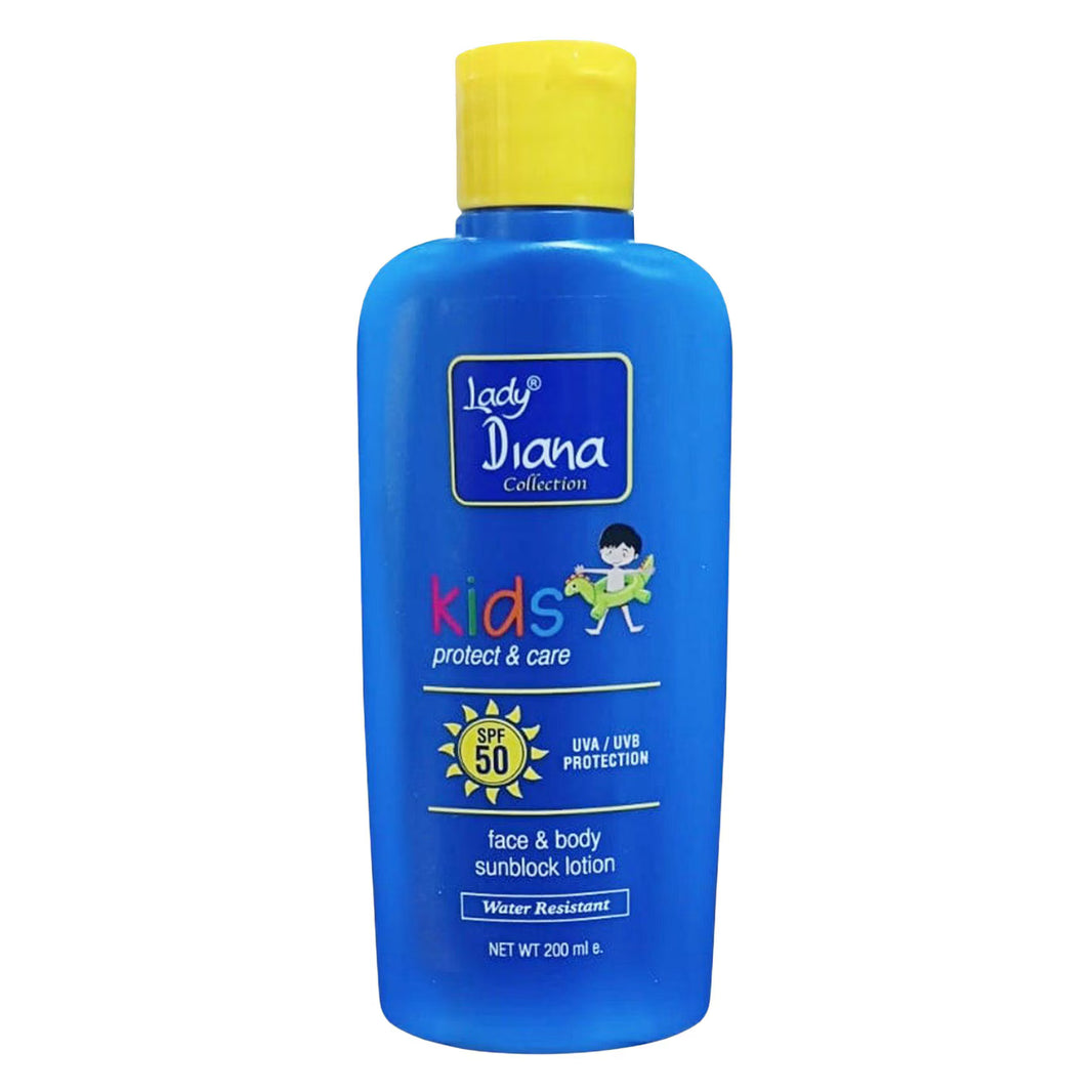Lady Diana Spf Uv 50 Sunblock Kids lotion 200Ml