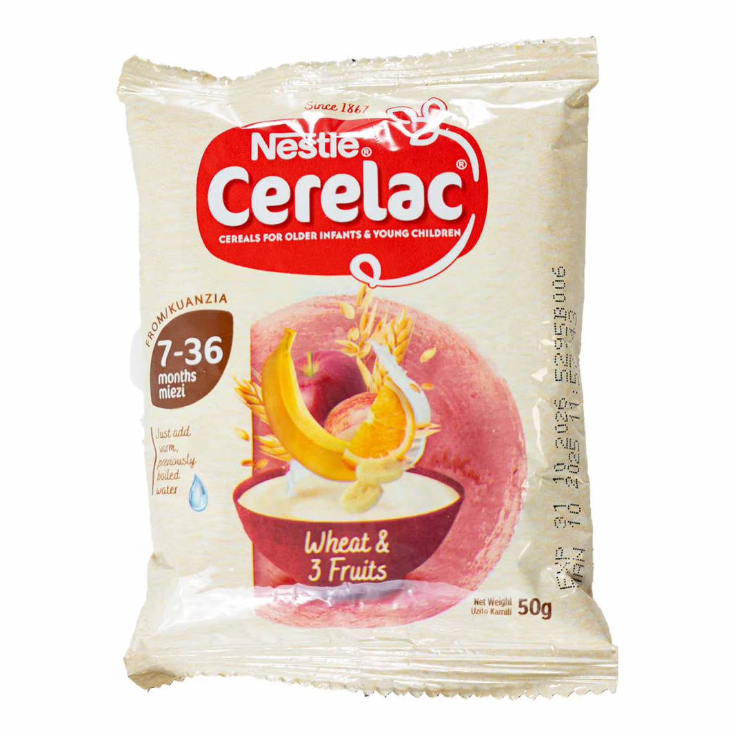 Cerelac Wheat +3 Fruits 50Gm