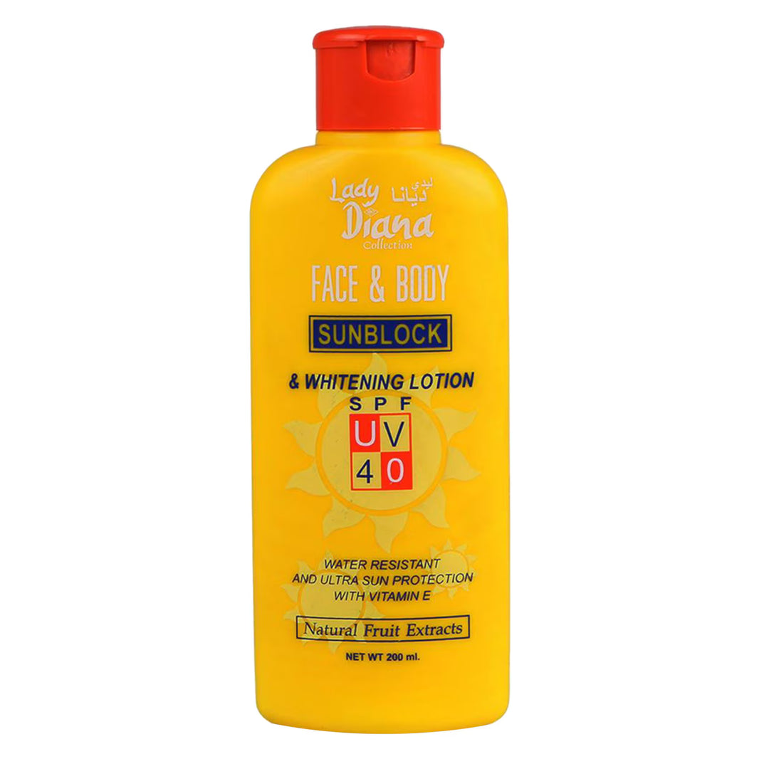Lady Diana Spf Uv 40 Lotion Sunblock Lotion