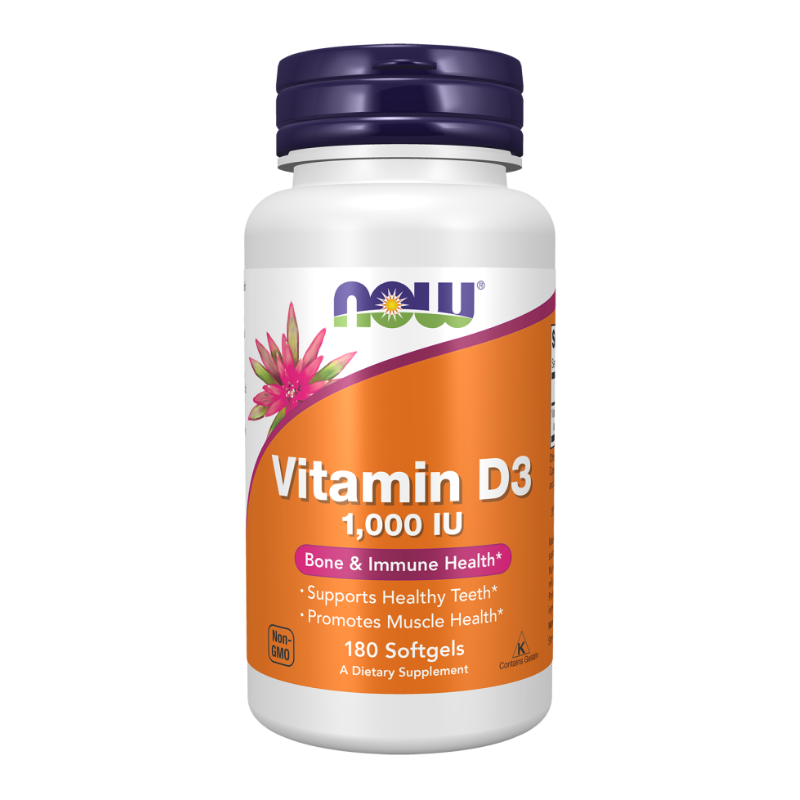 Now Vitamin D3 1000Iu Caps 180'S