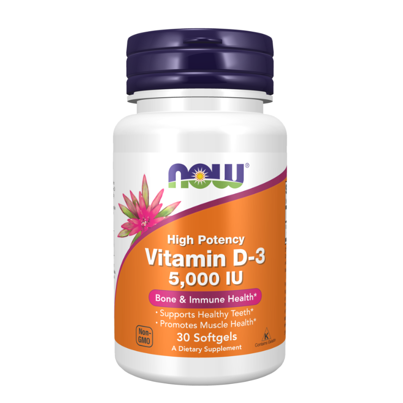 Now Vitamin D3 5000Iu Caps 120'S