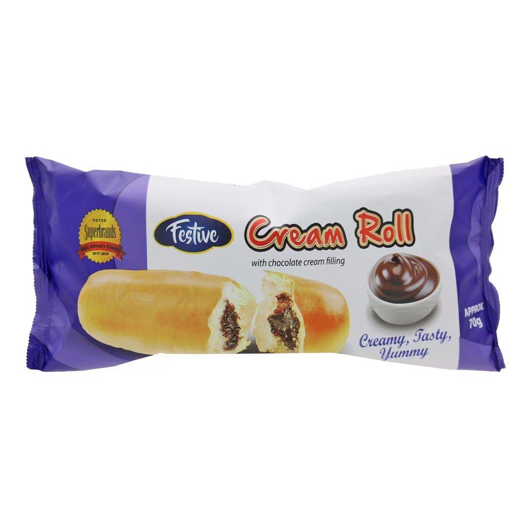 Festive Cream Roll Chocolate 70G