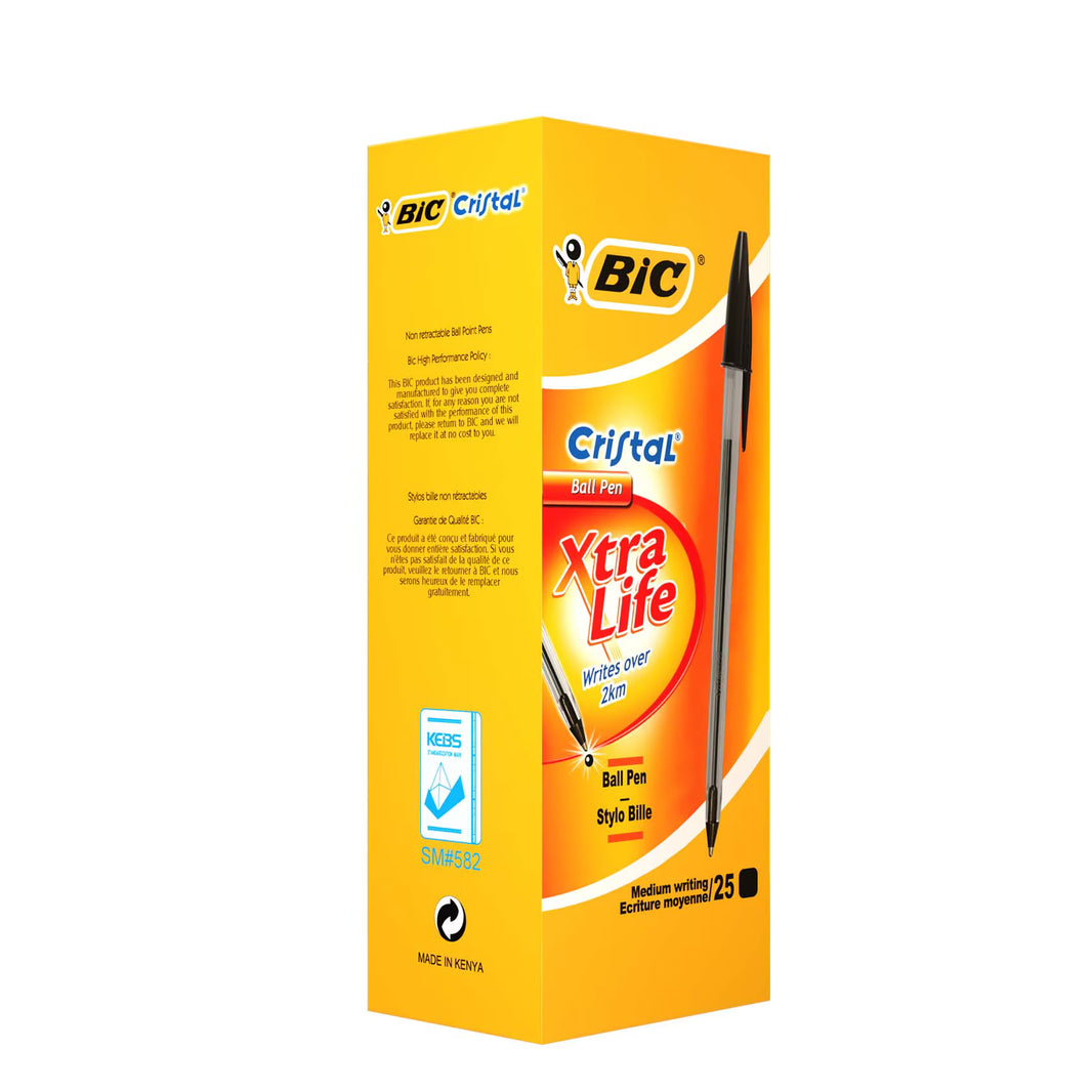 Bic Crystal Pen Black Packet 25 Pieces