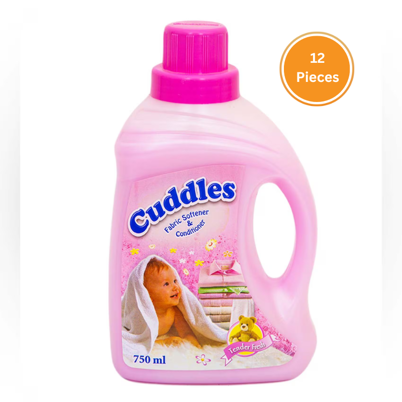 Cuddles Fab Softener Tender Fresh 750Ml Box 12 Pcs