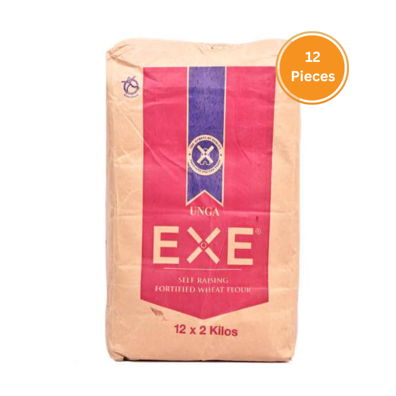 Exe Self Raising Wheat Flour 2Kg Bale 12 Pieces