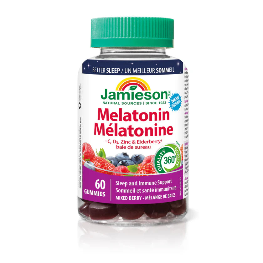 Jamieson Melatonin 5Mg + Immunity Gummies 60'S