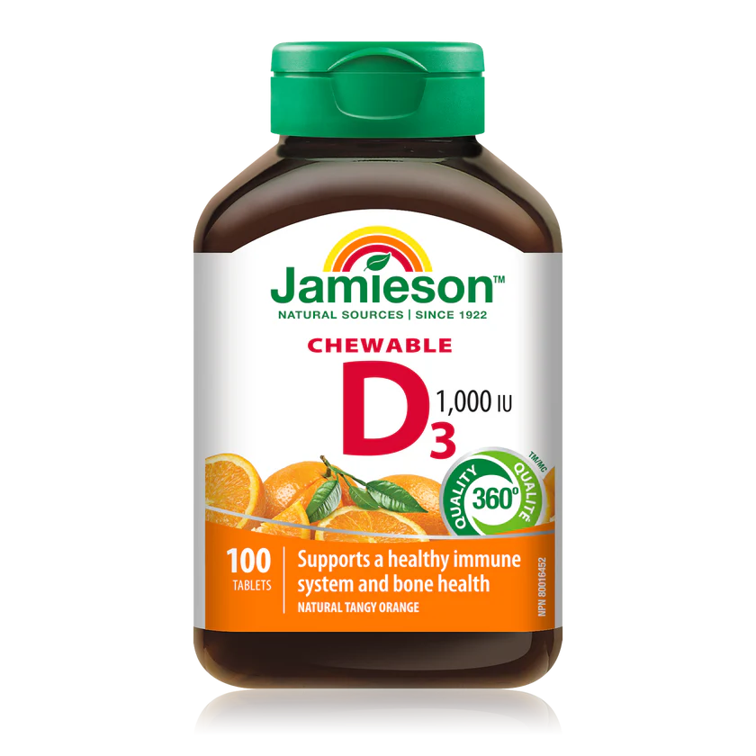 Jamieson Vitamin D3 1000Iu Tabs 100'S