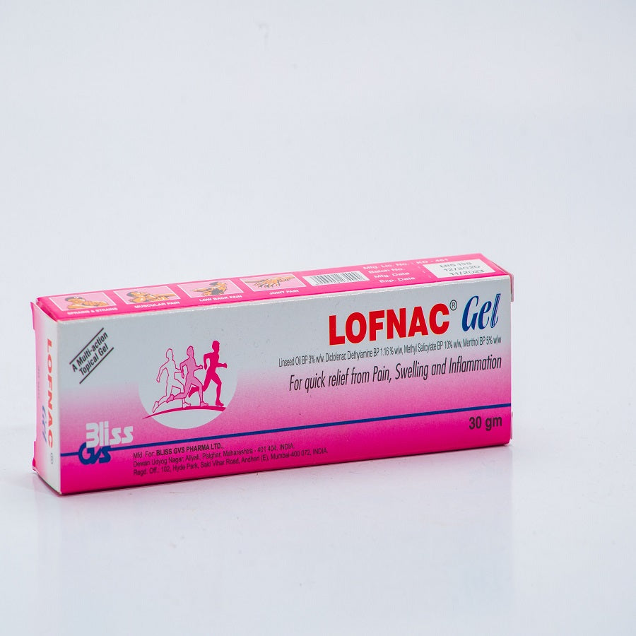 Lofnac 1.16%/10%/3%/5%W/W Gel 30G