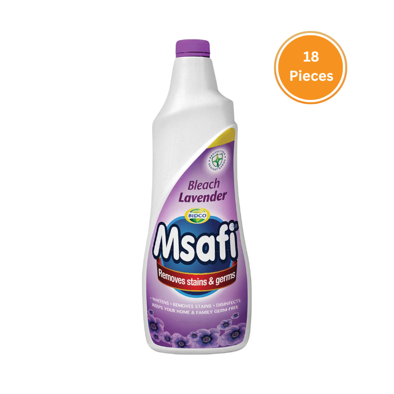 Msafi Bleach Lavender 600Ml Box 18 Pieces