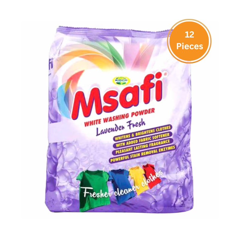 Msafi Purple Lavender Detergent 500G Box 12 Pieces