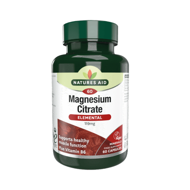 Natures Aid Magnesium Citrate 119Mg Tablets 60'S
