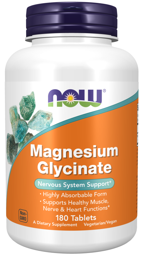 Now Magnesium Glycinate 180'S Tabs