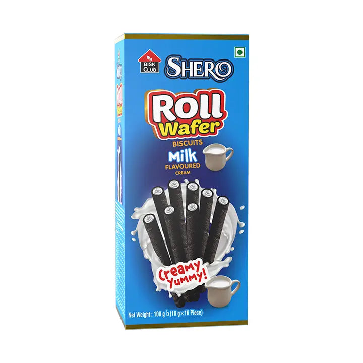 Shero Roll Wafer 10Gm Milk