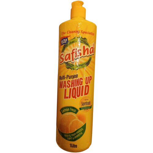 Safisha Multi Purpose Dish Washing Liquid Lemon 1 Litre