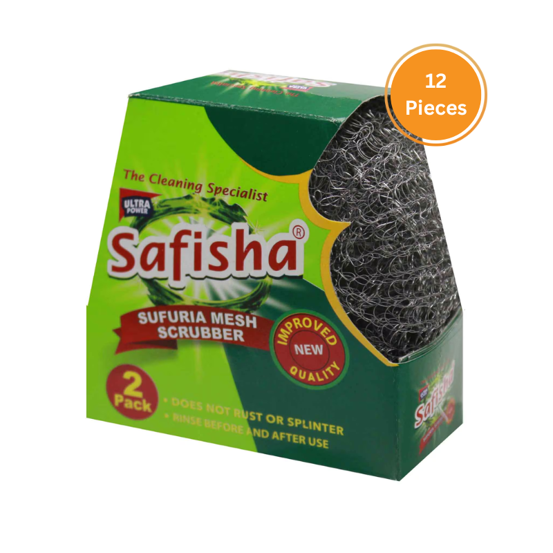 Safisha Sufuria Mesh Scrubber 2S 12 Pieces Outer
