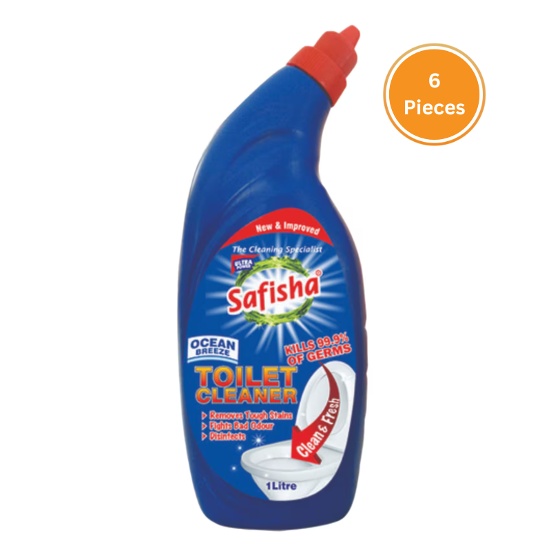 Safisha Toilet Cleaner Ocean 1 Litre box 6 Pieces