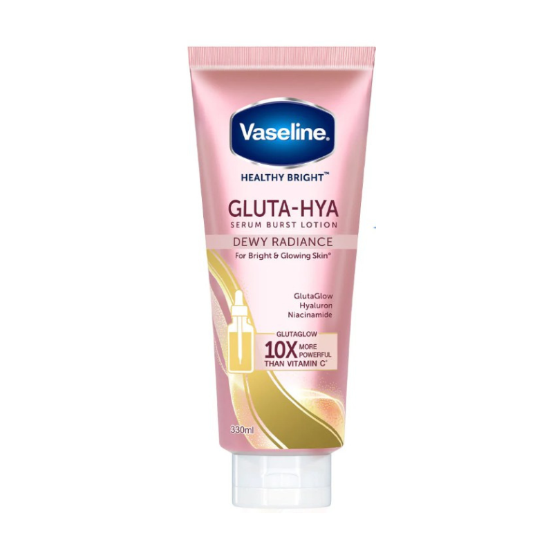 Vaseline Gluta Hya Dewy Radiance Serum Burst Lotion 330ml