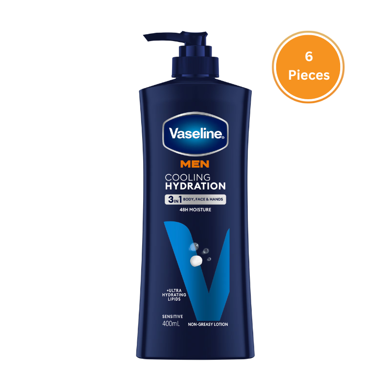 Vaseline Cooling Hydration 400ml 6pcs