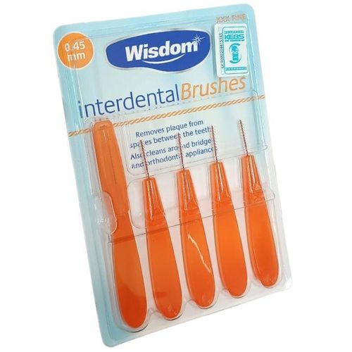 Wisdom Interdental 0.45Mm Brushes 5'S
