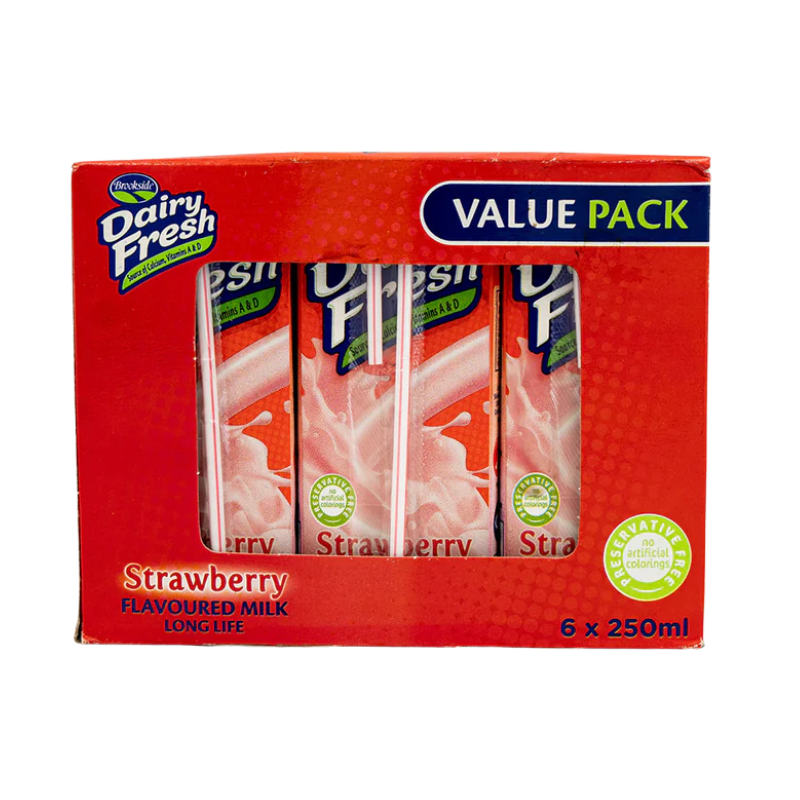 Brookside 6 Pack Flavoured Milk-Strawberry