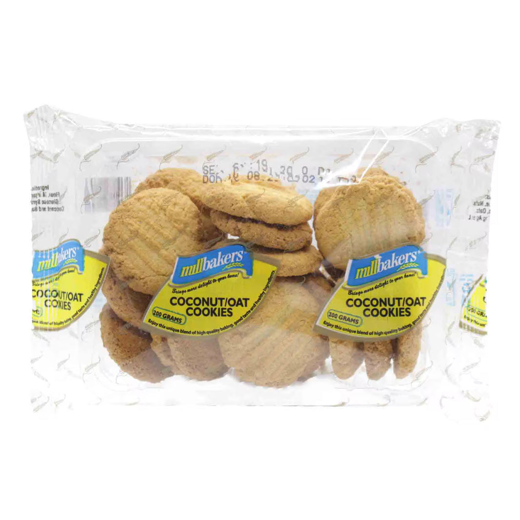 Mill Bakers Coconut Oat Cookies 200Gm