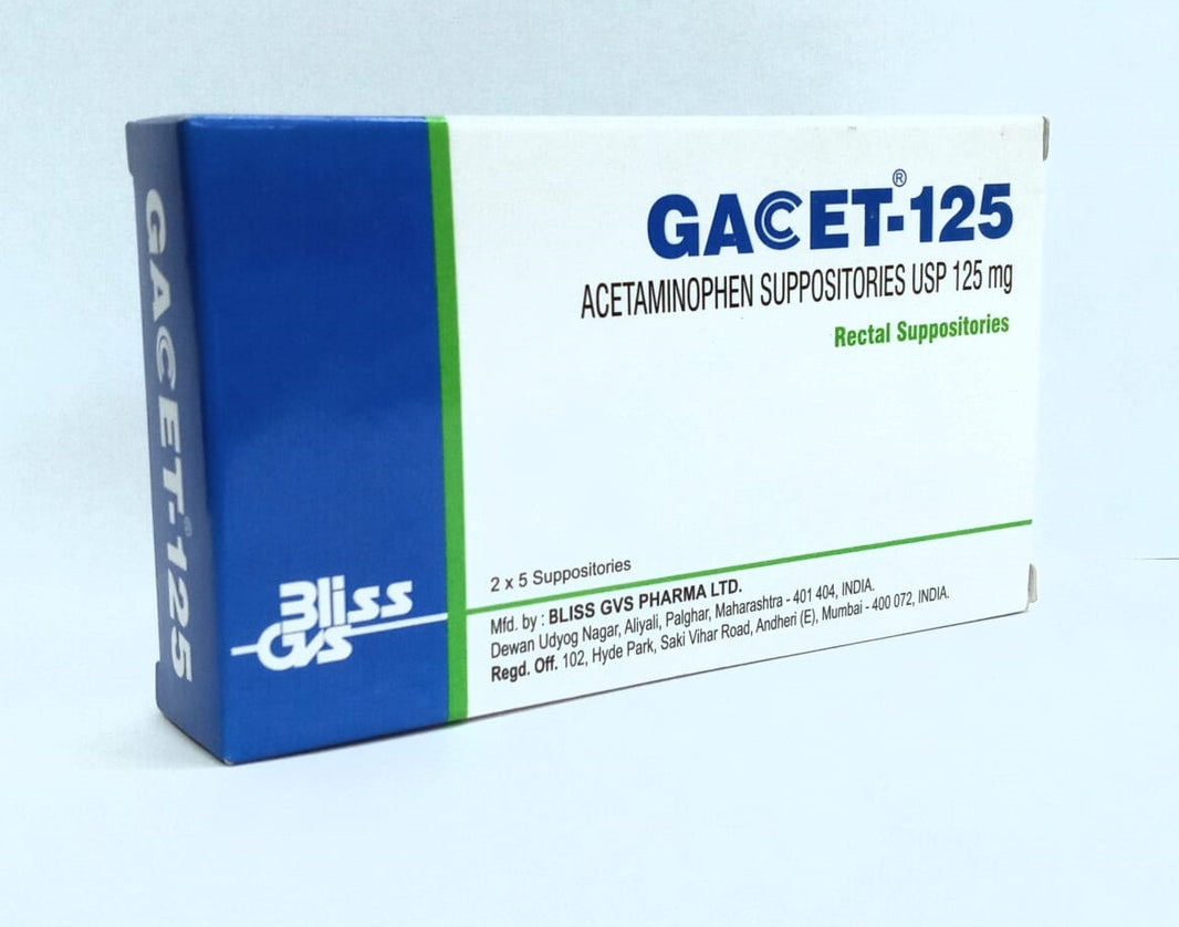 Gacet 125Mg Suppositories 10'S