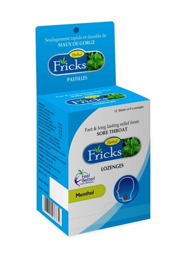 Fricks Herbal Lozenges Mentho 12*6