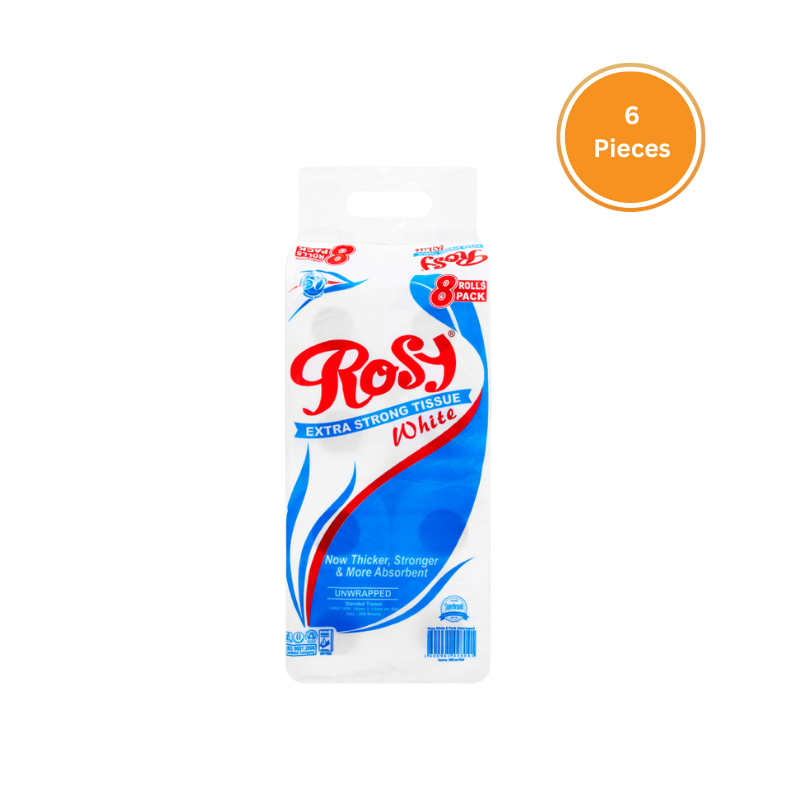 Rosy Tissue 8 Pack Bale 6 Pieces