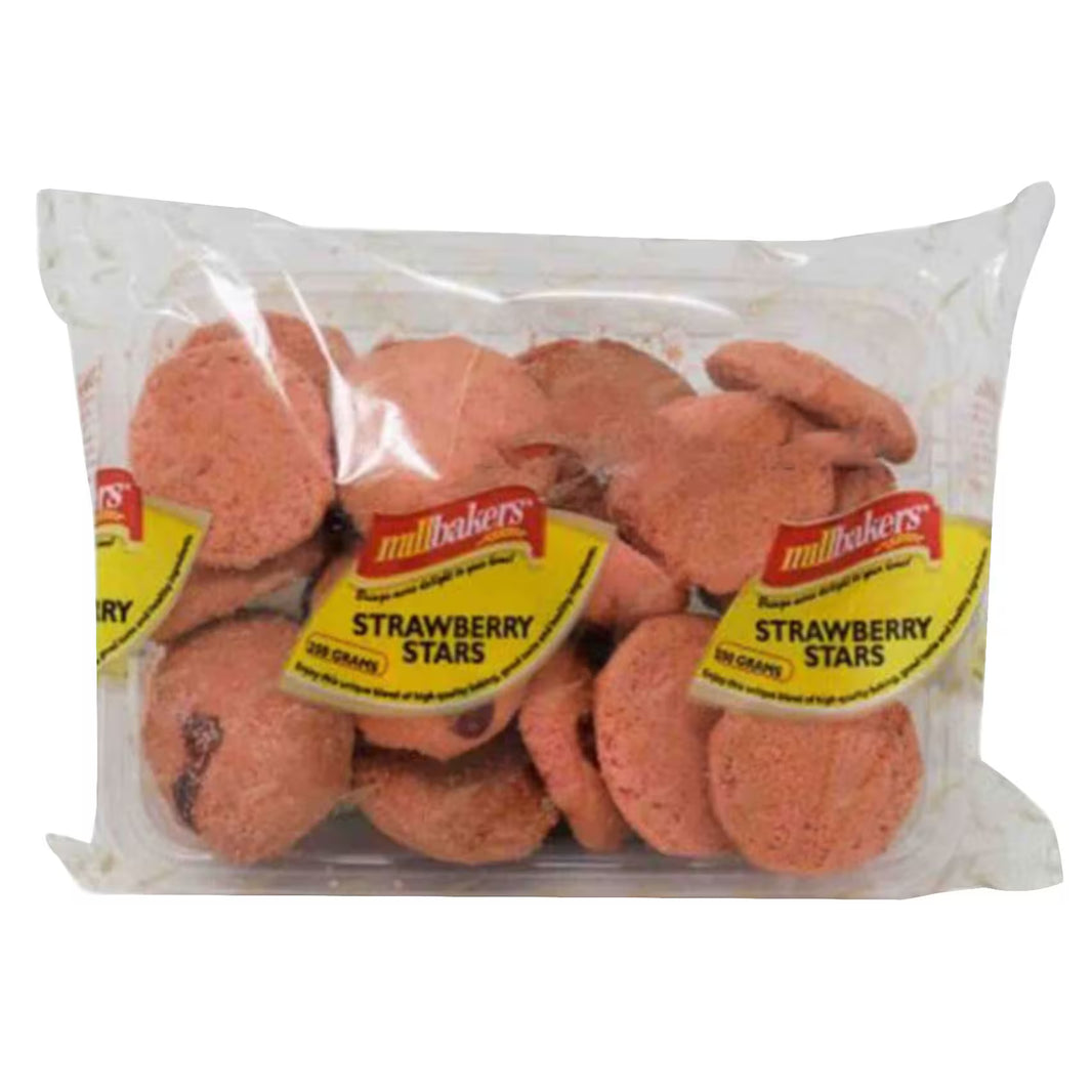 Mill Bakers Strawberry Stars Cookies 200GM