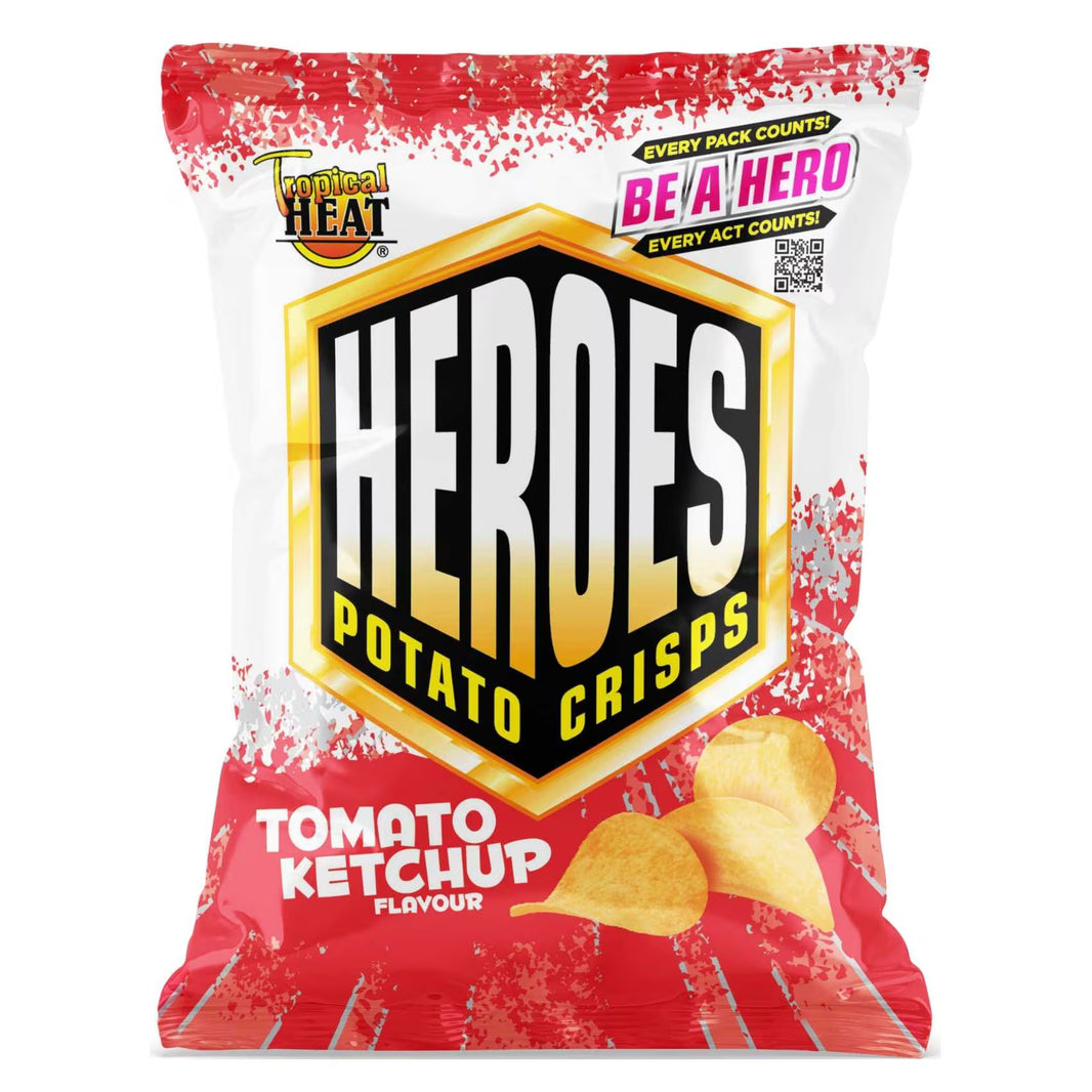 Tropical Heat Heroes Tomato Ketchup Flavour 40G