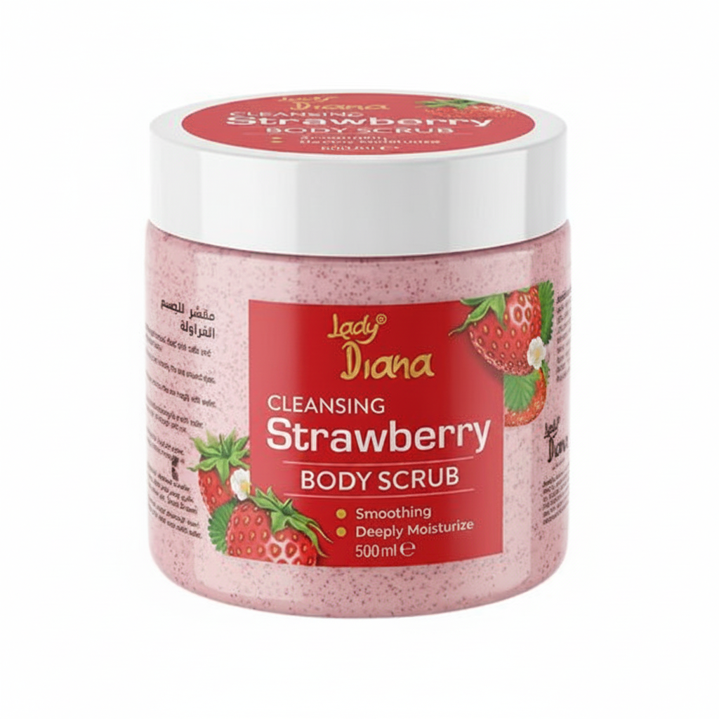 Lady Diana Exfoliating Scrub Strawberry 500ml