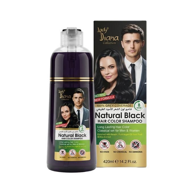 Lady Diana Natural Black Hair Color 420Ml