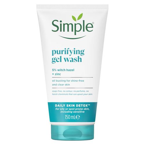 Simple Daily Skin Detox Purifying Face Wash 150Ml