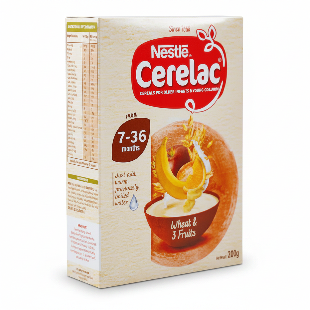 Cerelac Wheat +3 Fruits 200Gm