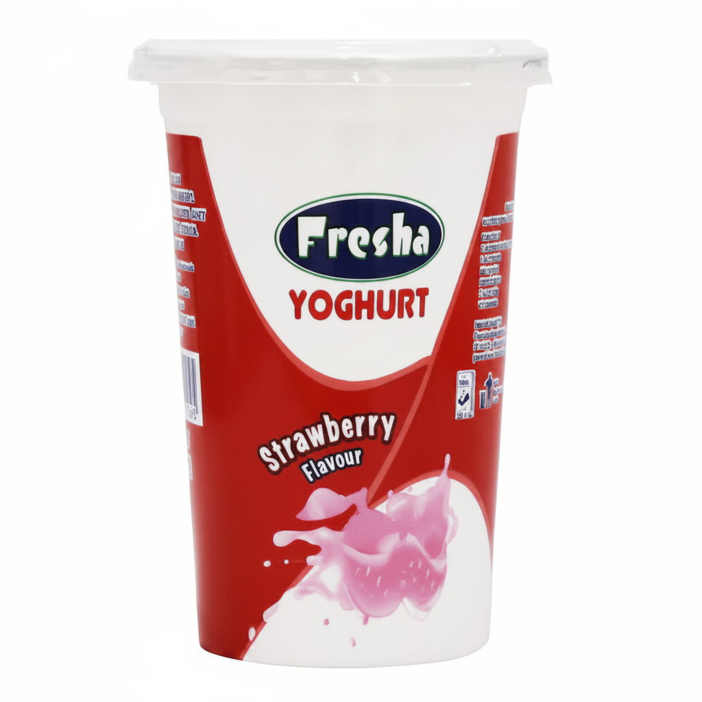 Fresha Flavoured Cup Strawberry  500Ml