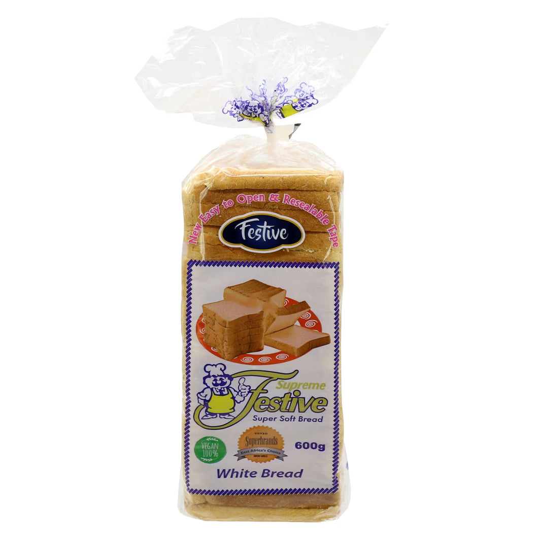 Festive Super Soft White Bread 600G