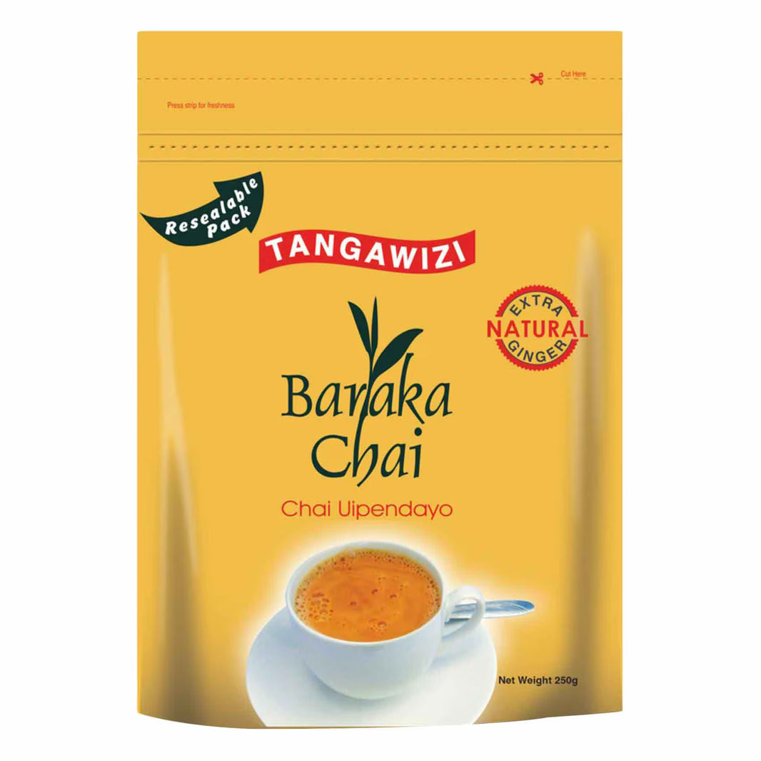 Baraka Chai Loose Tea  250 Gm - Zip Lock- Tangawizi