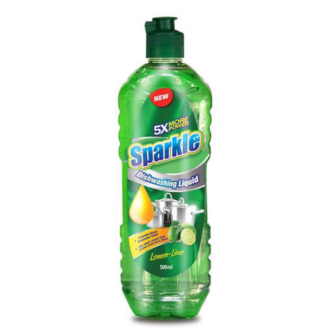 Sparkle Dishwashing Liquid Lemon Lime 500Ml