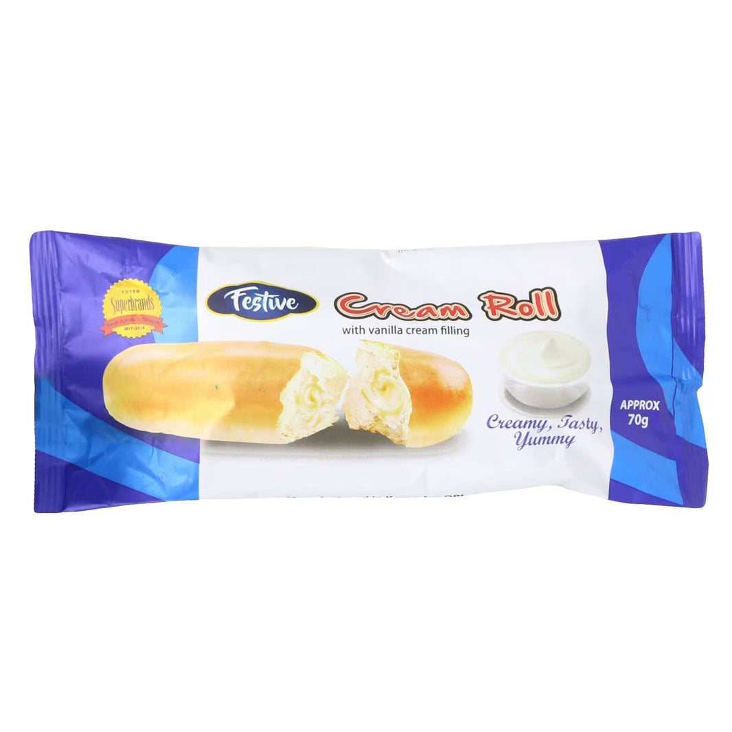 Festive Cream Roll Vanilla 70G