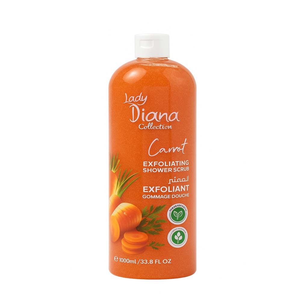 Lady Diana Exfoliating Shower Scrub Carrot 1000Ml