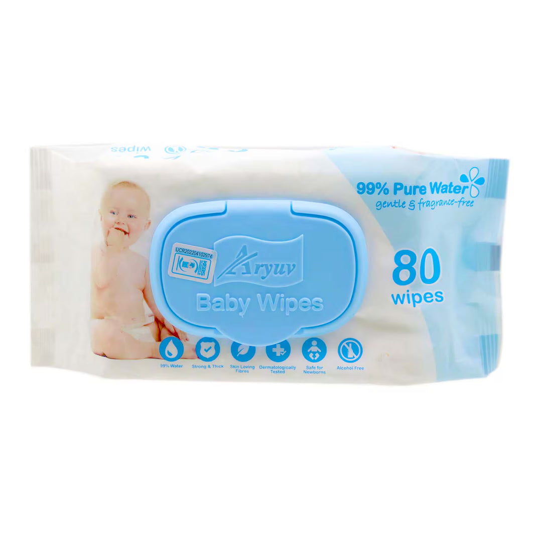 Aryuv 99% Water Wipes