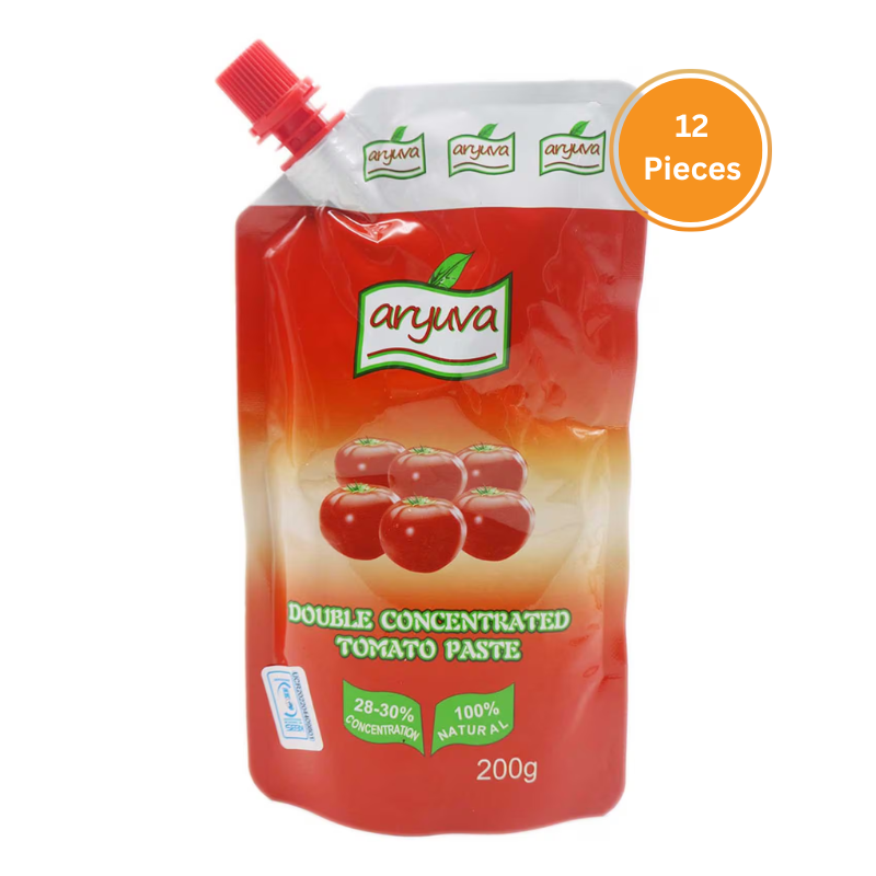 Aryuva Tomato Paste Pouch 200G Box 12 Pieces