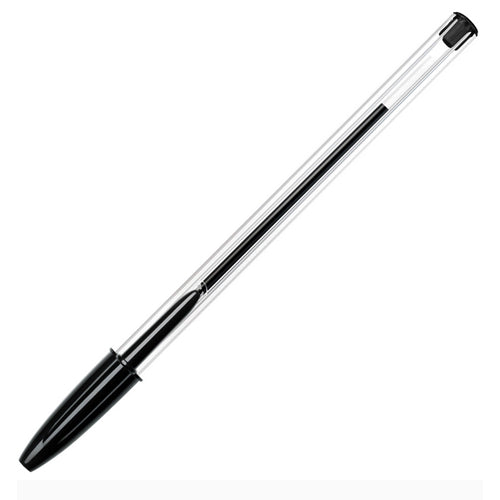 Bic Biro Pen Crystal Black Pc