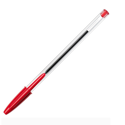 Bic Biro Pen Crystal Red