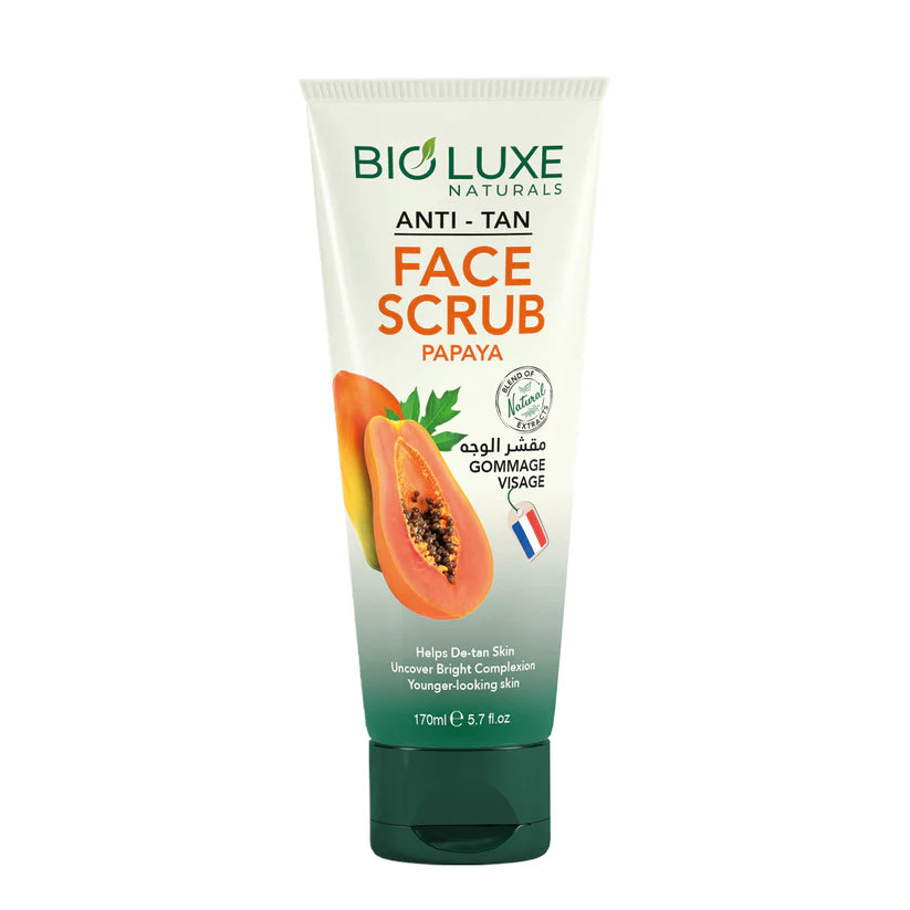 Bioluxe Face Scrub Papaya 170Ml