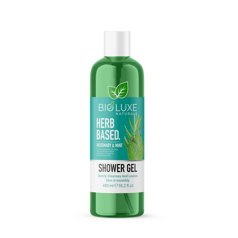 Bioluxe Rosemary & Mint Herb Based Shower Gel 480Ml